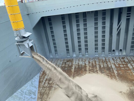 TBMA beladingsbalg scheepsbelading radiale trimmer