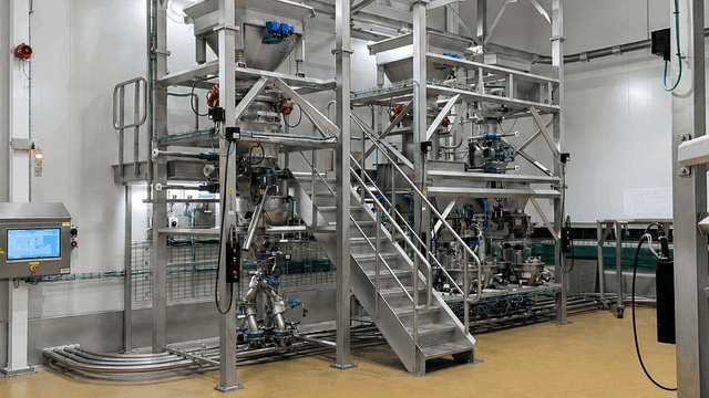 TBMA big bag losinstallatie met multi-schroeven voor aardappelvlokken