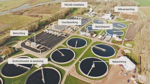 TBMA biologische waterzuivering Pacas installatie silo doseersluis schroeftransporteur LIW feeder vortex vat