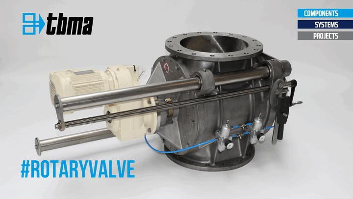 TBMA DG350 drop trough rail valve with extra spindle