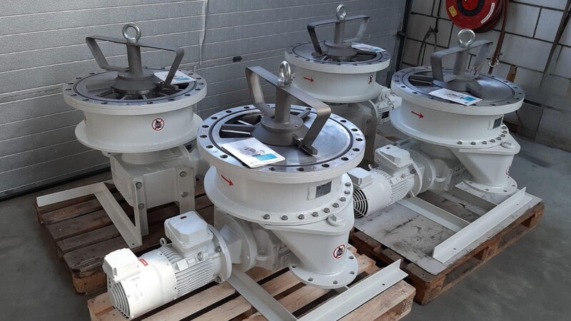 TBMA horizontal rotary valves for bentonite in offshore installations